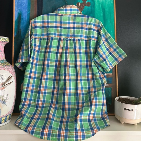 Chaps Multicolor Plaid Button-Down Shirt M - Picture 14 of 16